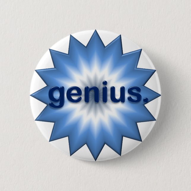 Genius 2 Inch Round Button (Front)