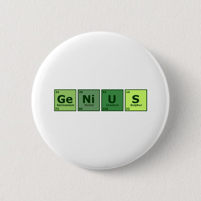 Genius 2 Inch Round Button (Front)
