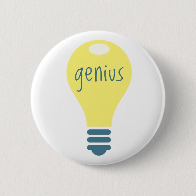 Genius 2 Inch Round Button (Front)