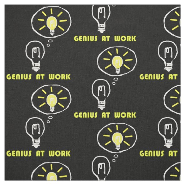 Genius at work fabric (Swatch)