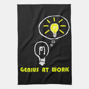 Genius at work kitchen towel