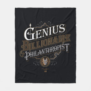 Genius Billionaire Philanthropist Ornate Graphic Fleece Blanket