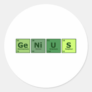 Genius Classic Round Sticker