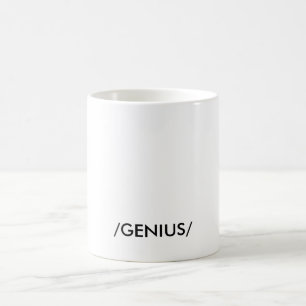 "GENIUS" COFFEE MUG