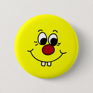 Genius Face Grumpey 2 Inch Round Button