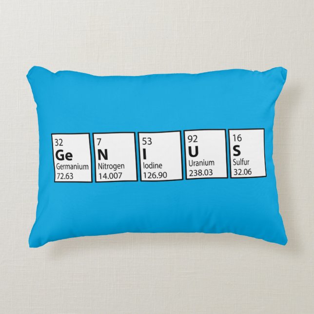 Genius Graduation  Accent Pillow (Front)