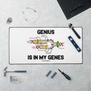 Genius Is In My Genes DNA Replication Humour Desk Mat