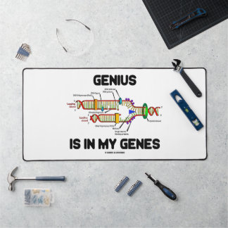 Genius Is In My Genes DNA Replication Humour Desk Mat