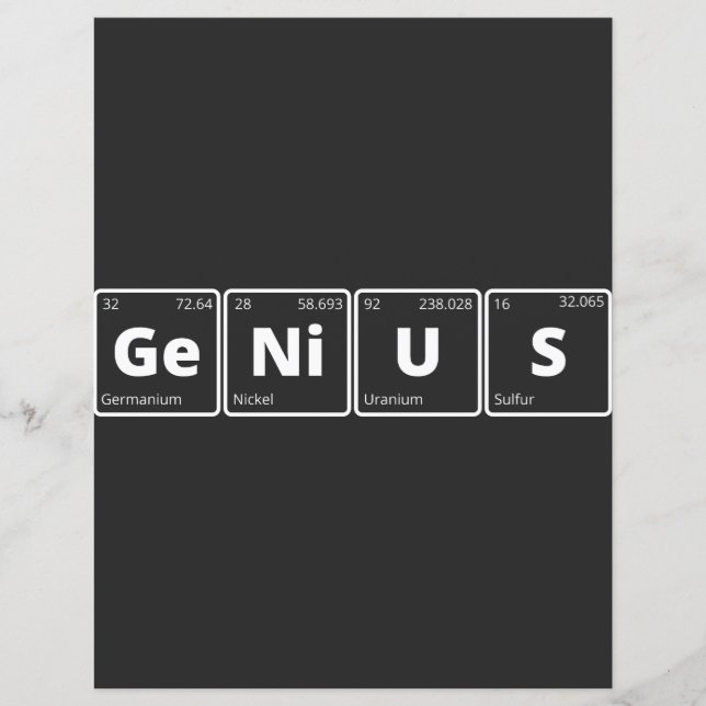 Genius - Periodic Table (Front)