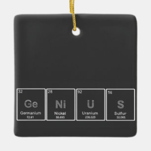 GeNiUS Periodic table elements ornament