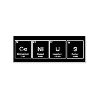 GeNiUS Periodic table elements stamp