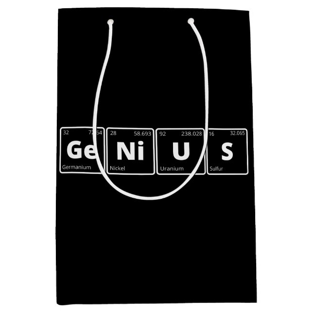 Genius - Periodic Table Medium Gift Bag (Front)