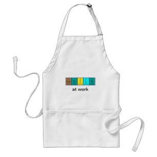 Genius periodic table name apron