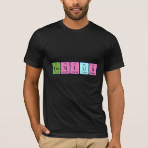 Genius periodic table name shirt