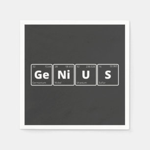 Genius - Periodic Table Napkin