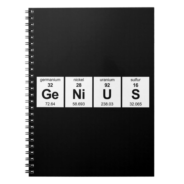 GeNiUS Periodic Table Notebook (Front)