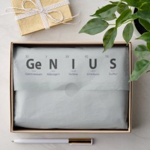 'Genius' Periodic Table Science - Soft Eucalyptus Tissue Paper
