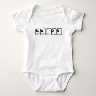 GENIUS Periotic Table Baby Bodysuit