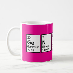 Genius Science Nerd Fun Pink Coffee Mug