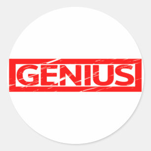 Genius Stamp Classic Round Sticker