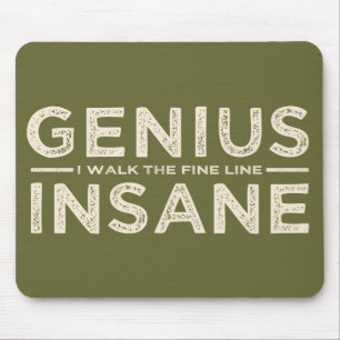 GENIUS VS INSANE custom mousepad
