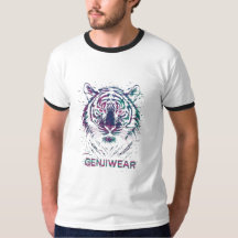 Genjiwear Glitch Tiger – Neon Cyber Beast Streetwe