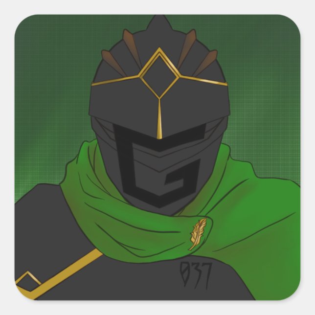 Genko037 Square Sticker (Front)