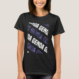 Genoa Camo Pattern Purple Camouflage T-Shirt