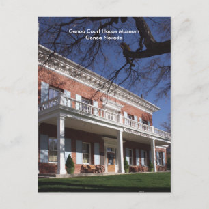 Genoa Court House Museum Postcard