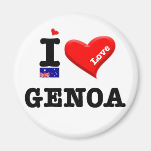 GENOA - I Love Magnet