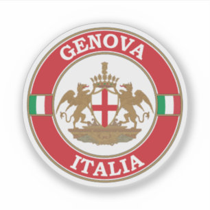 Genoa Italy Circle Emblem