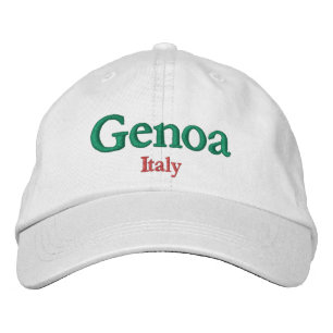 Genoa Italy City Pride Embroidered Hat