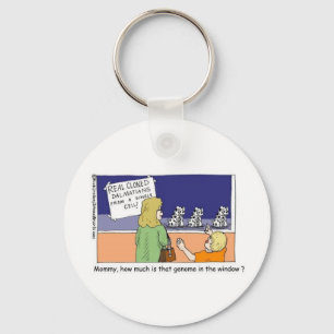 Genome In The Window Funny Dalmatian Gifts & Tees Keychain