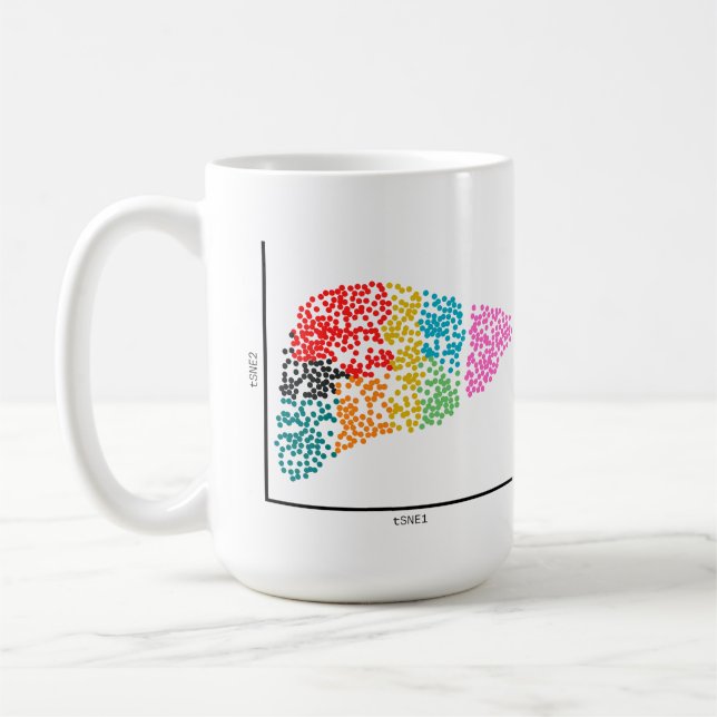 Genomics Single Cell Liver Coffee Mug (Left)