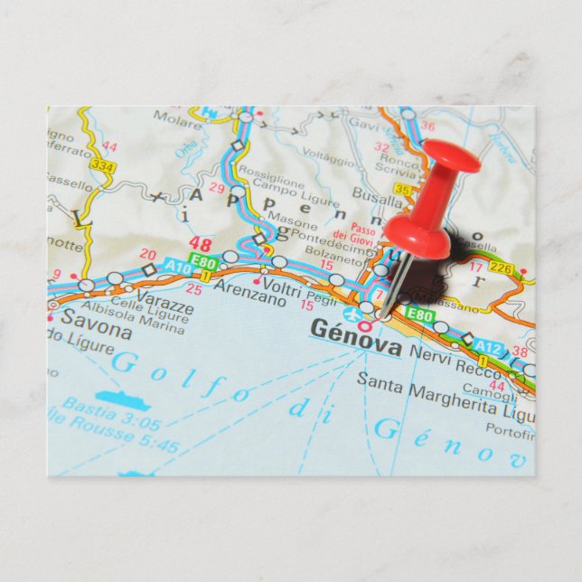 Genova, Italy Postcard (Front)