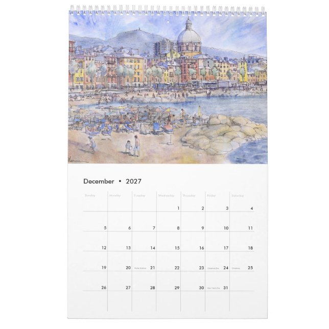 Genova la Superba Calendar (Dec 2027)