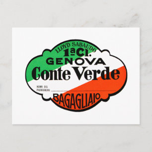 GenovaConteVerde Postcard