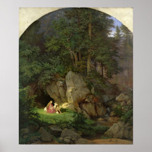 Genoveva in the Wood Clearing, 1839-41 Poster