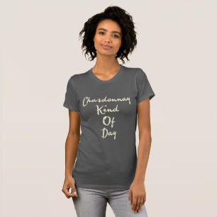 Genre de Chardonnay de T-shirt des femmes de jour