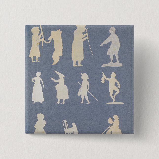 Genre Scene 2 Inch Square Button (Front)