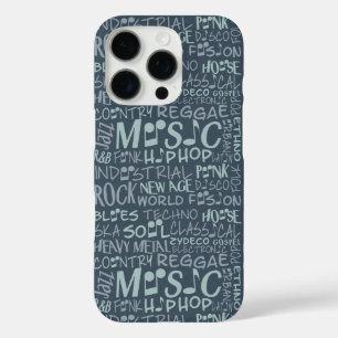 Genres de musique Word Collage coque