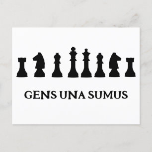 GENS UNA SUMUS POSTCARD