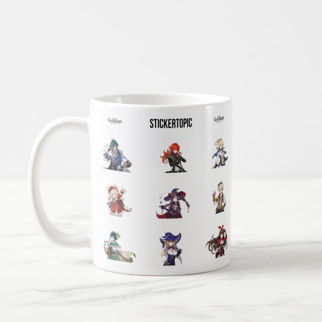 Genshin Impact Character Pack Coffee Mug (Left)