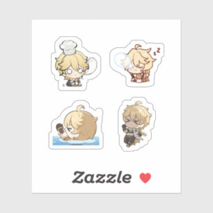 Genshin Impact Chibi Aether Sticker Set