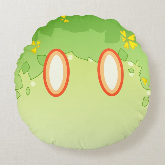 Genshin Impact Dendro Slime Round Pillow (Front)
