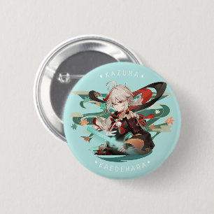 Genshin Impact: Kazuha Kaedehara Badge 2 Inch Round Button