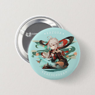 Genshin Impact: Kazuha Kaedehara Badge 2 Inch Round Button