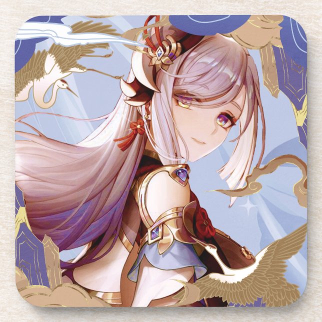 Genshin Impact Shenhe Coaster (Front)