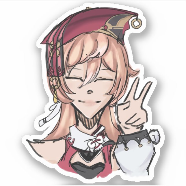 Genshin Impact Yanfei (rough sketchy) (Front)