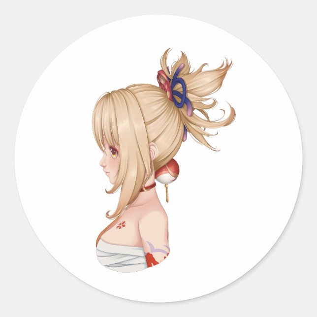 Genshin Impact: Yoimiya Sticker (fanart) (Front)